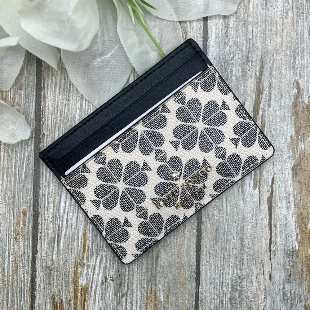 Kate Spade Signature Spade Flower Small Satchel & Card Case Crossbody Bag Purse